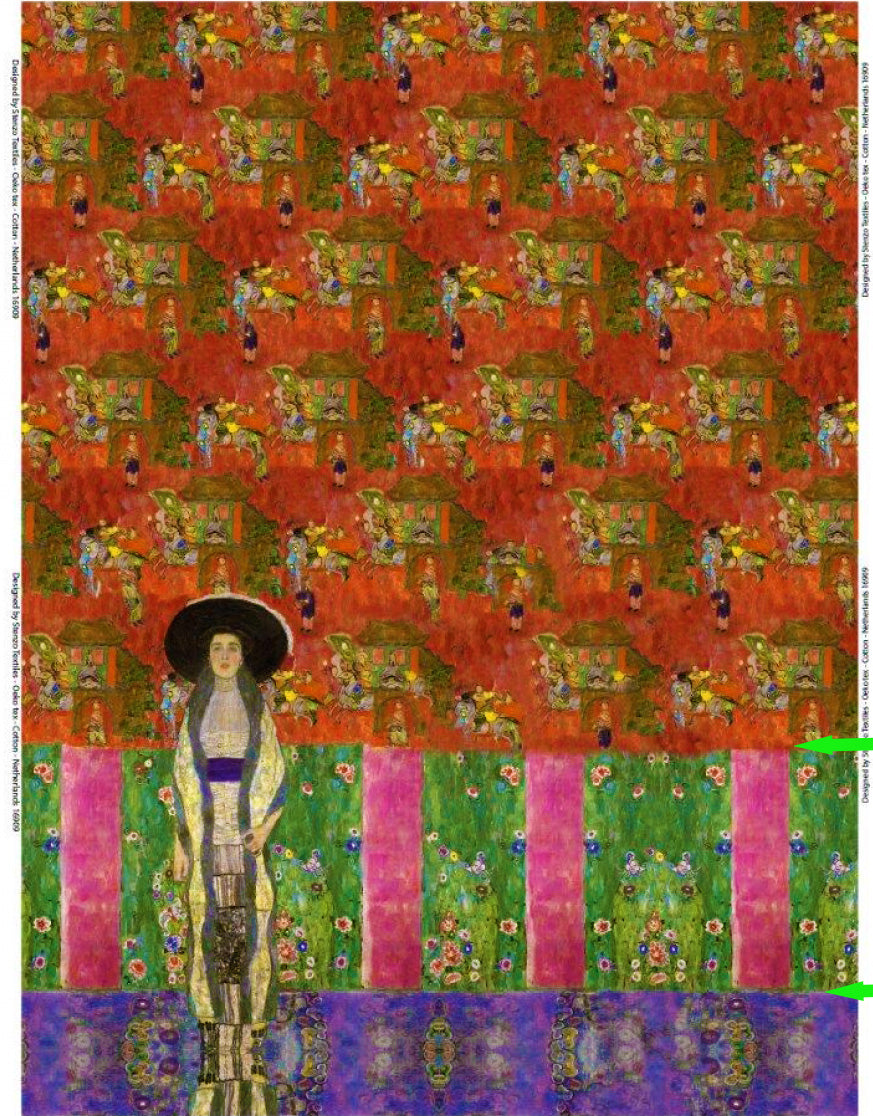 Fehlerhaft Jersey Panel  Adele Bloch Bauer von Gustav Klint