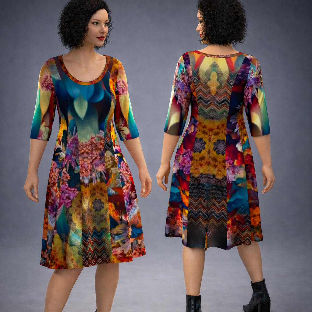 Fleurs et ornements de panneau Stenzo 