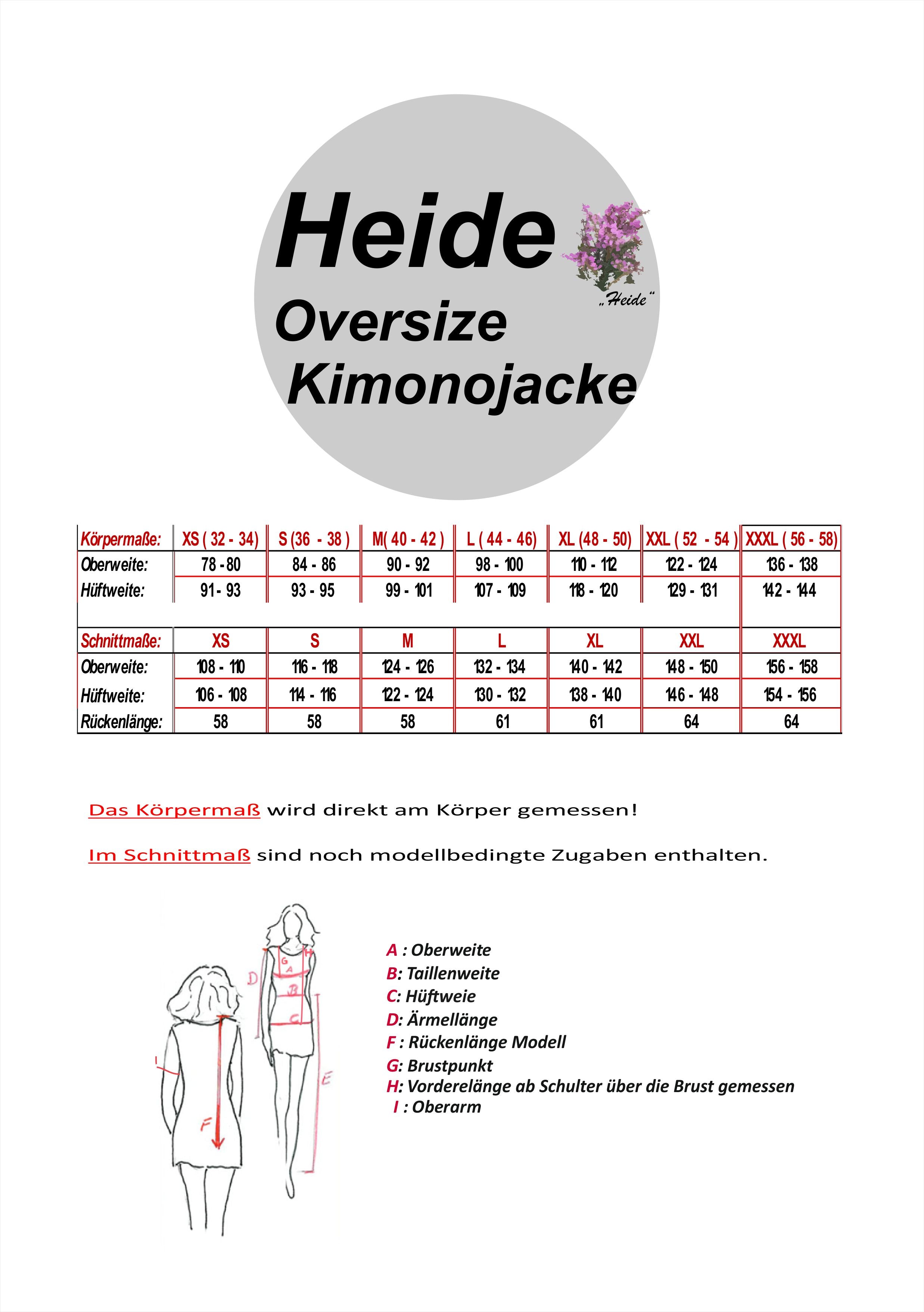 Heide Kimonojacken Schnittmuster