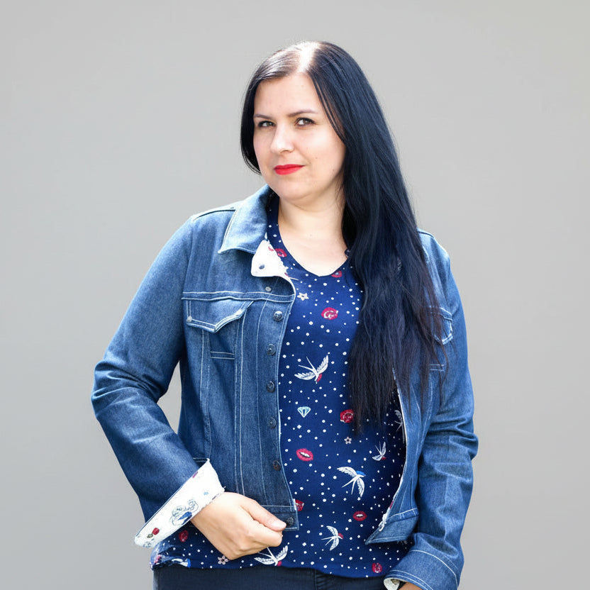 patron de couture de veste en jean Linnea