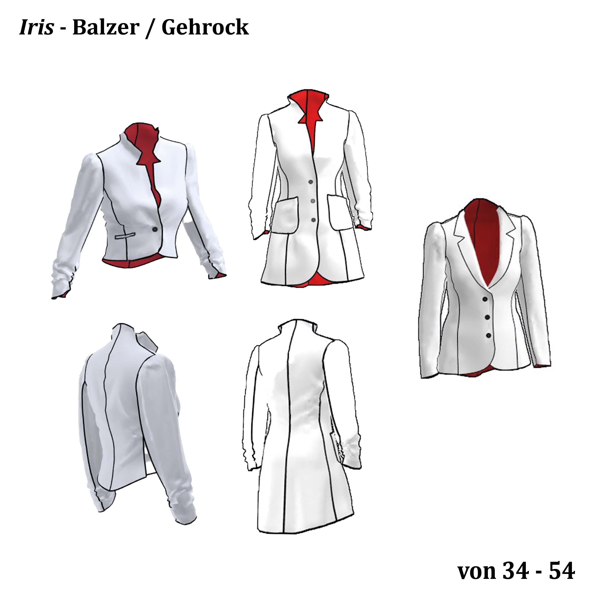 Iris Blazer / Frock Coat Pattern