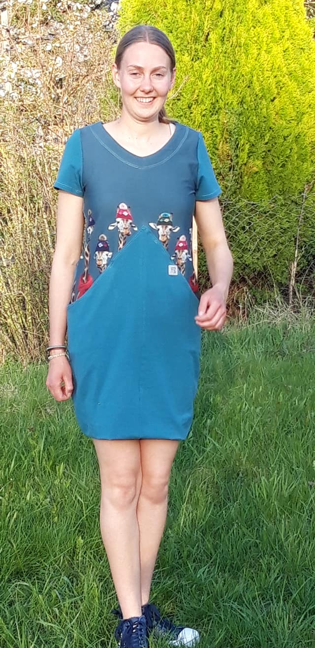 Azalee balloon dress with large pockets