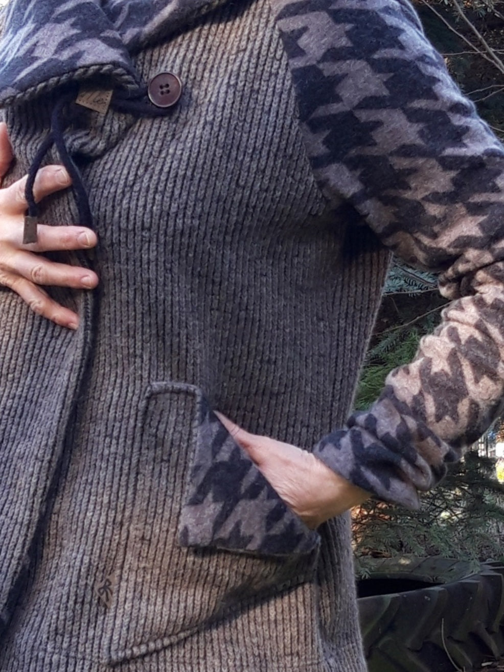 Patron de couture cardigan à pois