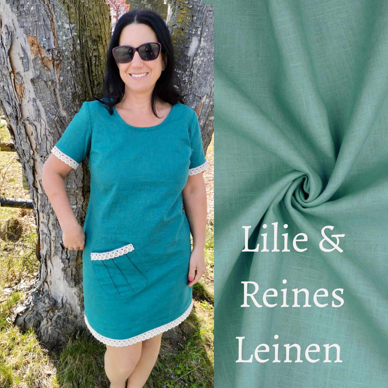 Schnittmuster Lilie & reines Leinen – dein Basic-Kleid im Set