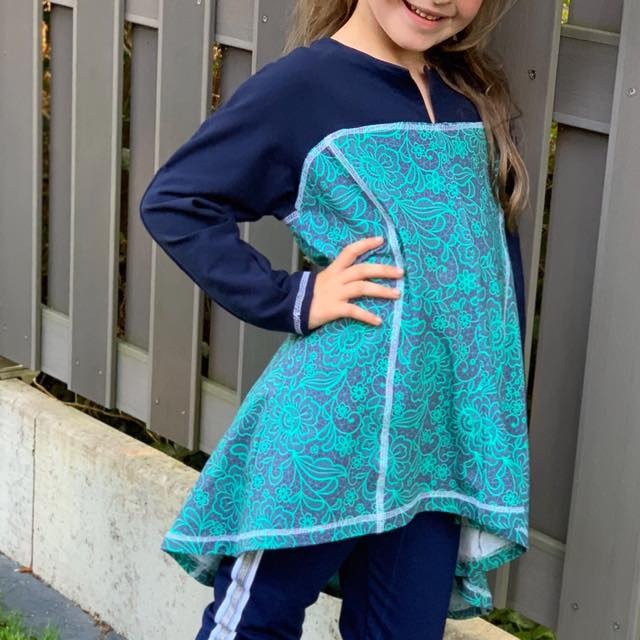 Patron de robe raglan mère-enfant gingembre