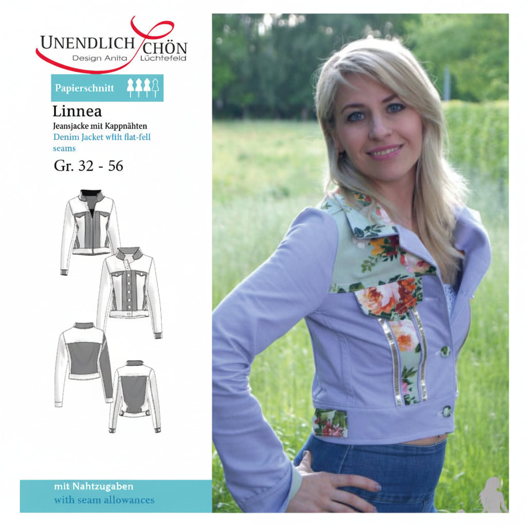 patron de couture de veste en jean Linnea