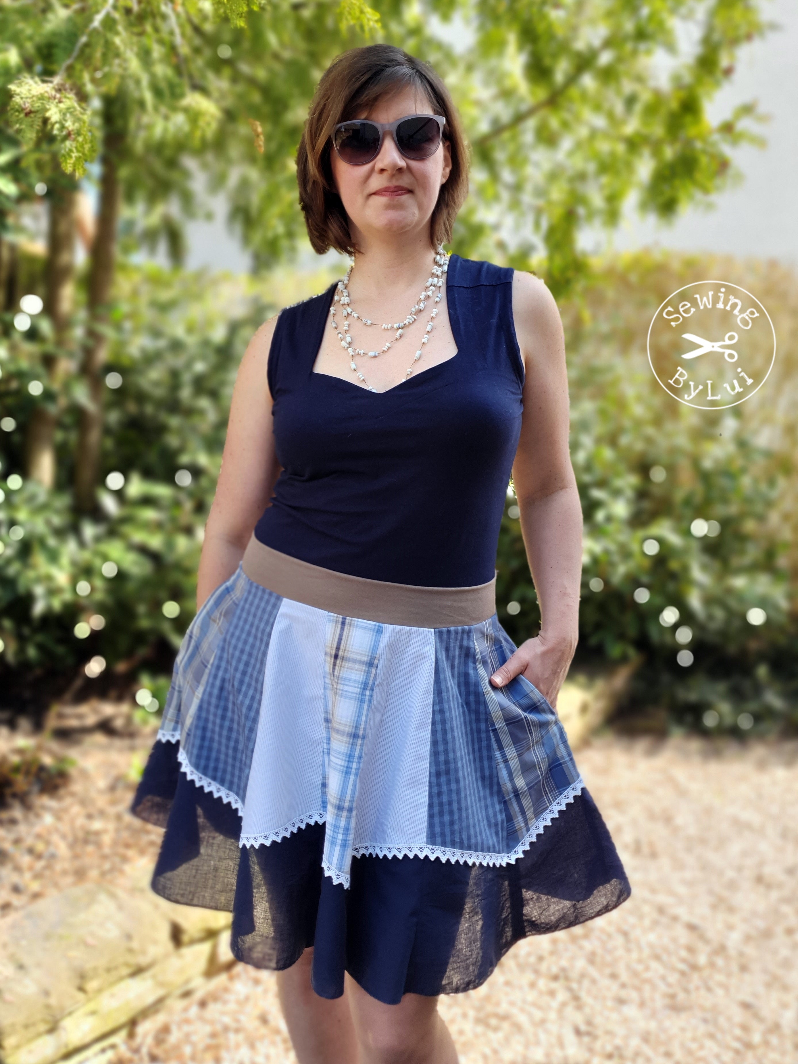 Salix panel skirt pattern