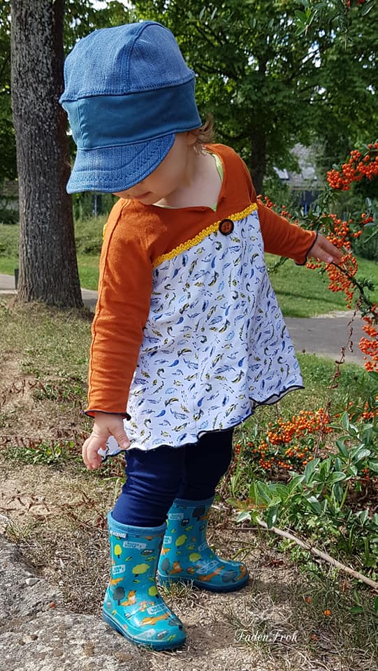 Patron de robe raglan mère-enfant gingembre