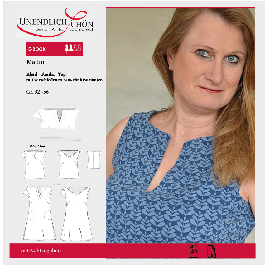 Mailin Dresses - Tunic - Top Summer Sewing Pattern