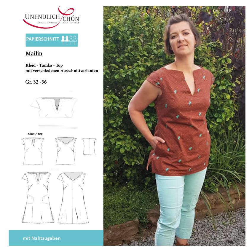 Mailin Dresses - Tunic - Top Summer Sewing Pattern