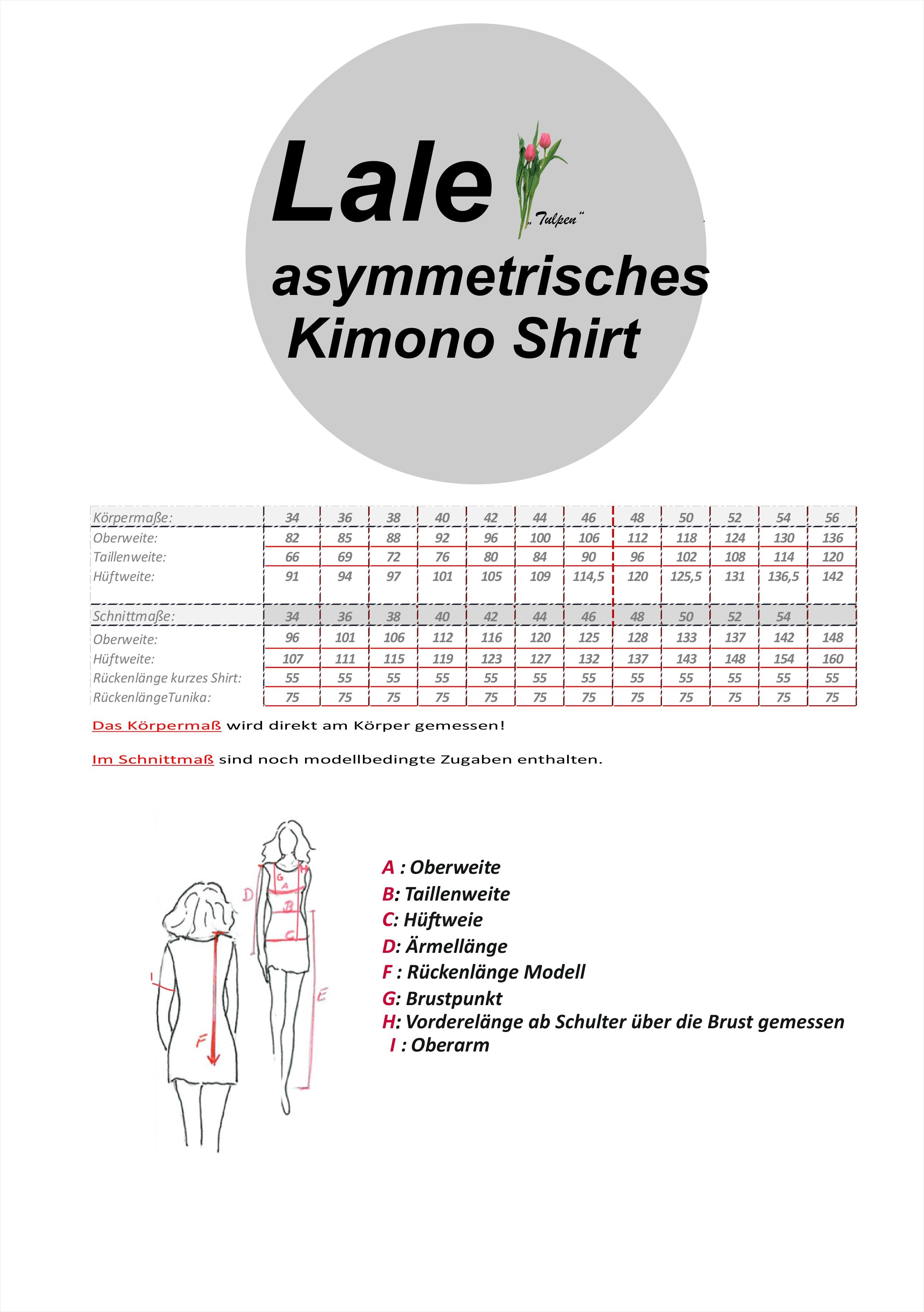 Lale asymmetric kimono shirt