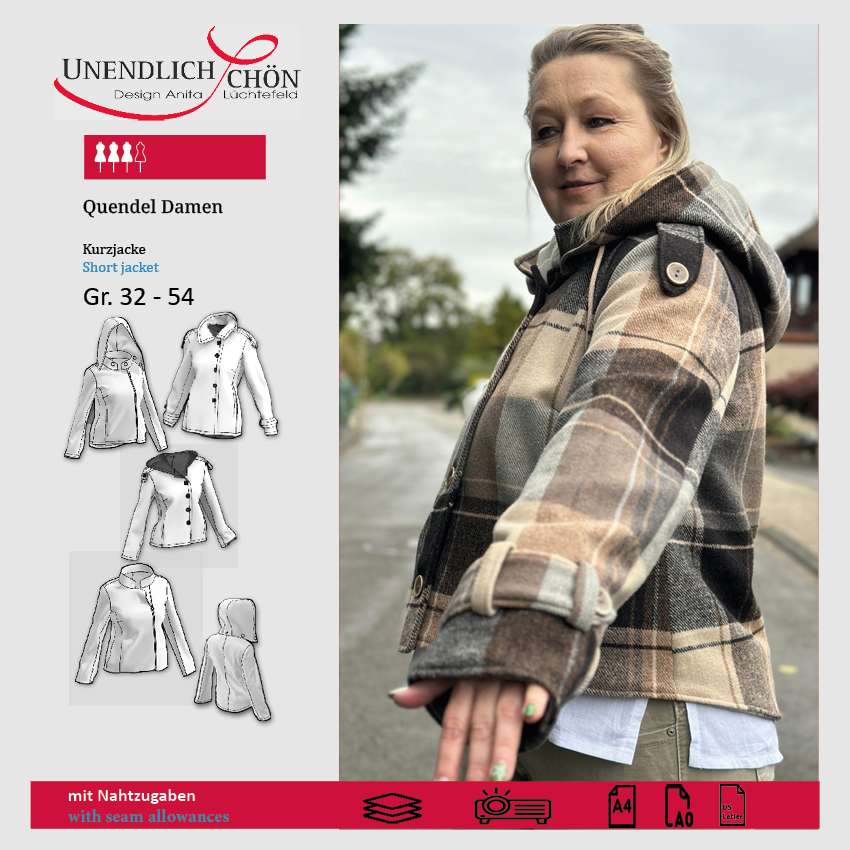 Pattern Quendel short jacket for women