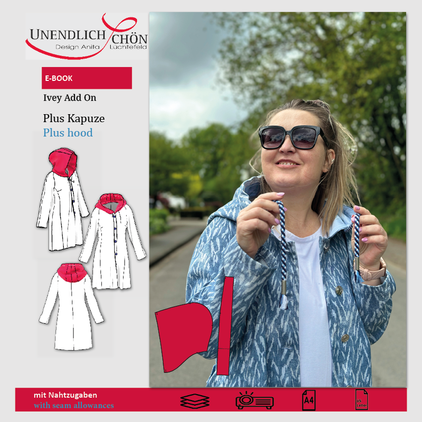 Schnittmuster Ivey Kapuzen Add ON