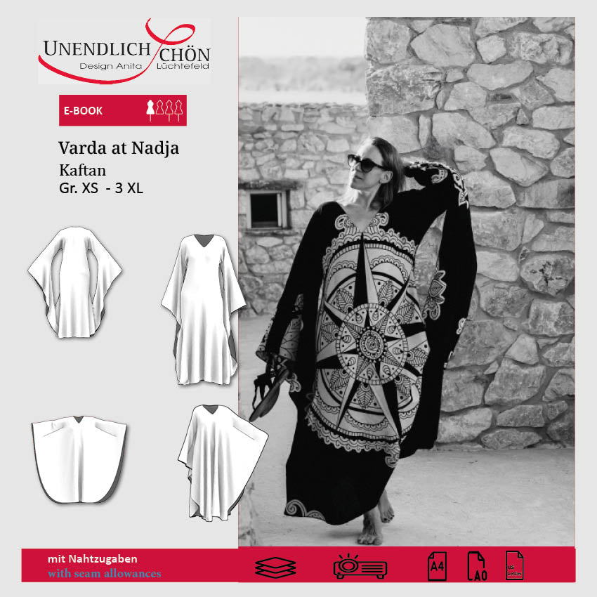Schnittmuster Varda at Nadja Kaftan