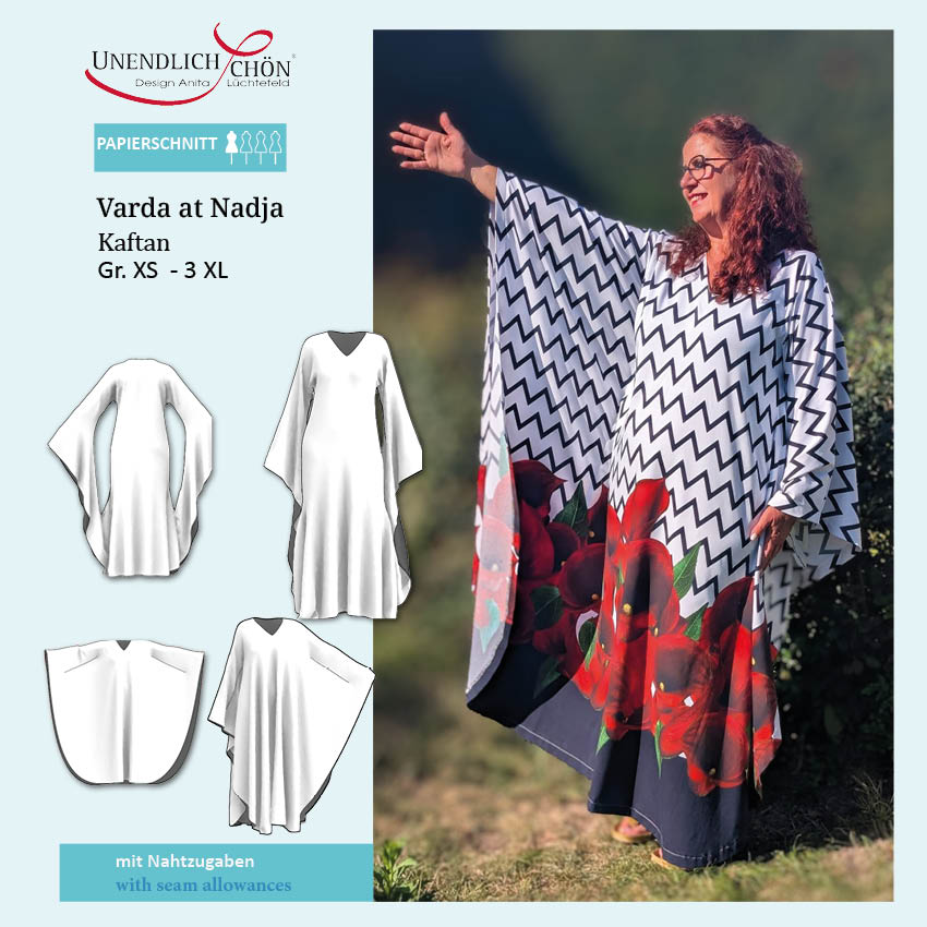 Schnittmuster Varda at Nadja Kaftan