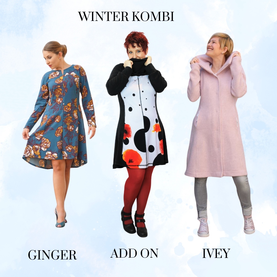 Winter Kombi "Mantel Ivey", "Kleid Ginger & Add On"