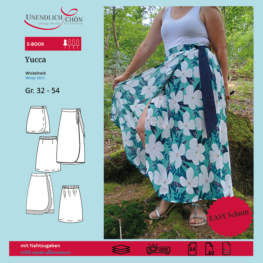 Yucca wrap skirt pattern