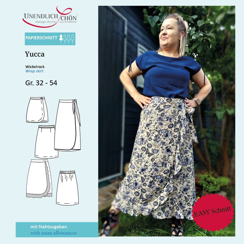 Yucca wrap skirt pattern