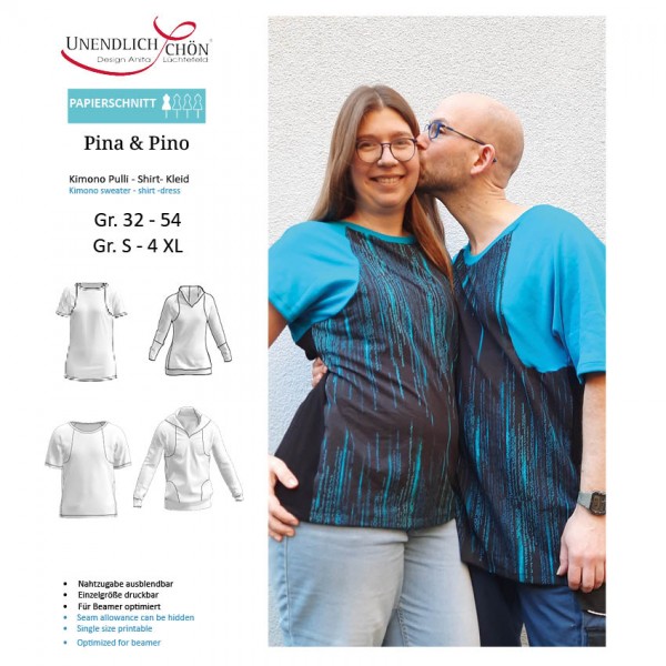 Pina &amp; Pino Combi Shirt Sweater Paper Pattern