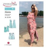 Zinnia dress - tunic - top simple paper pattern with racerback