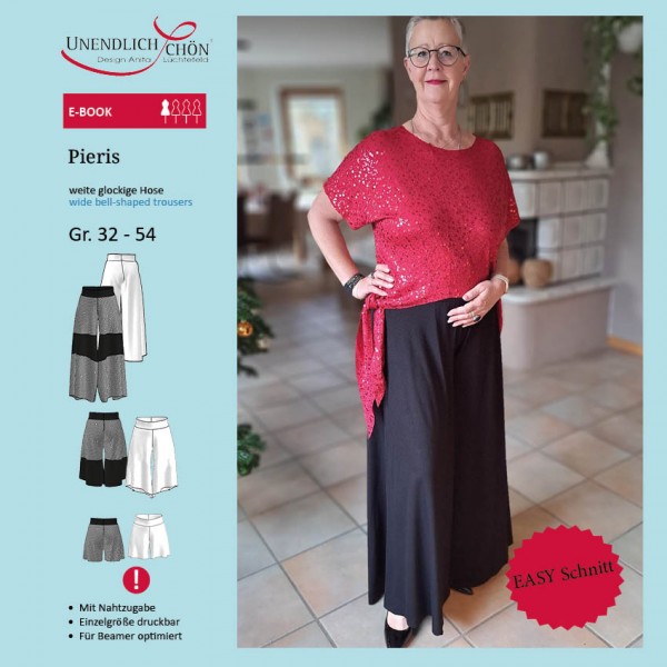 Pieris bell-shaped wide pants as for download