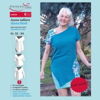 Ayana tailored asymmetrical EASY blouse pattern is available as a PDF download 