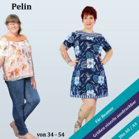 Pelin- Download- Pattern for a single or double layer top with cut outs