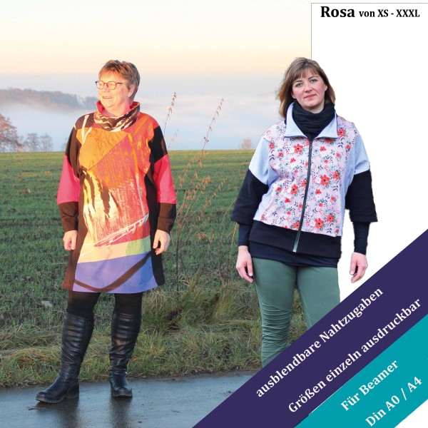Rosa kimono jacket/ sweater/ dress with divisions as eBook