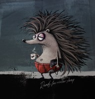 Funny Sleepy Hedgehog by Thorsten Berger