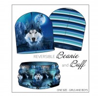 French Terry Panel Beanie and Loop the Wolves