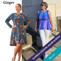Kleider - Tunika Schnittmuster Ginger in Größe 32 - 54 als eBook
