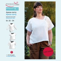 Ayana Curvy Asymmetric EASY Paper Sewing Pattern Sizes 32-54